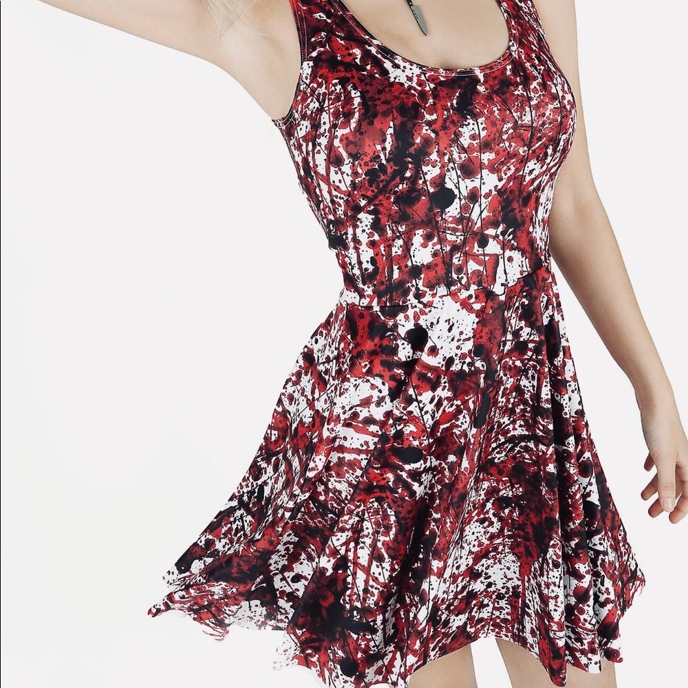 Black Milk Clothing Big Blood Splatter LTM Dress